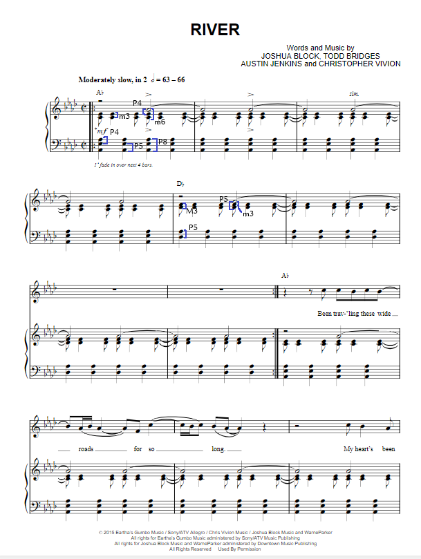 Timothy82321341's tweet photo. This is River in A-flat major by Leon Bridges (b 1989). #expandthecanon #umbcmusictheory 
@PMaust1 https://t.co/nbV7WS5moQ