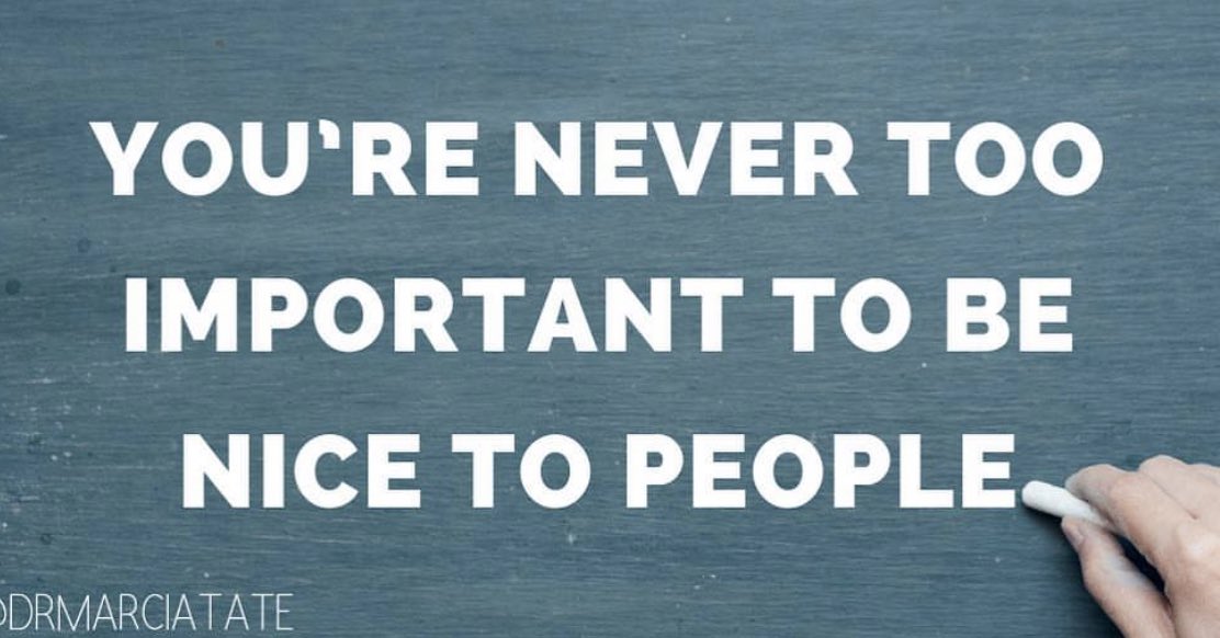 Reminder: You’re never too important (or too busy!) to be nice to people. As teachers and administrators, our days may be full to the brim, but I assure you—there’s always time to be kind. #edchat