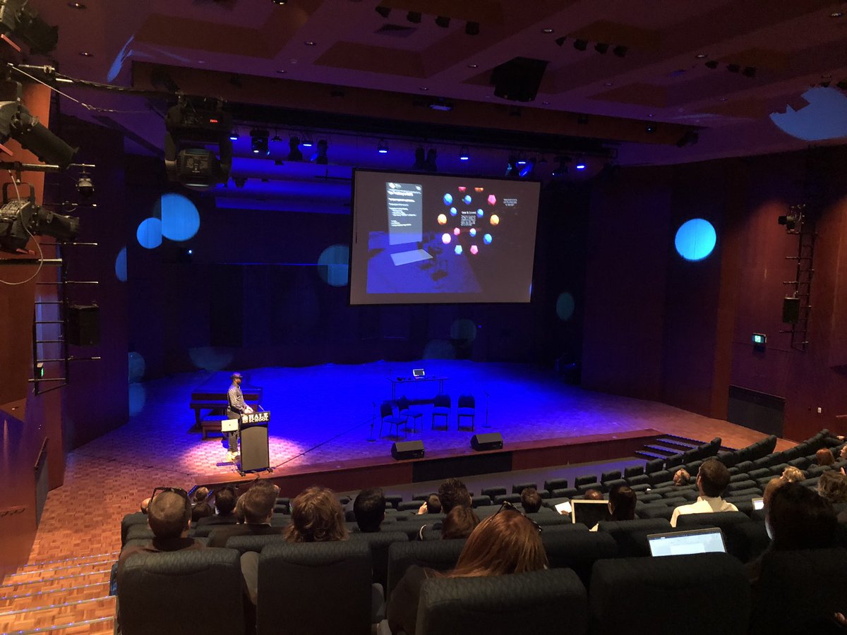 MyNameIsMurray's tweet image. Demonstration of @HoloLens by Lawrence Crumpton at the @HaleSchool #XREduSummit. This is completely awesome: 2.4x the field of view, eye tracking, shared experiences via @Azure #SpatialAnchors. The future is here.