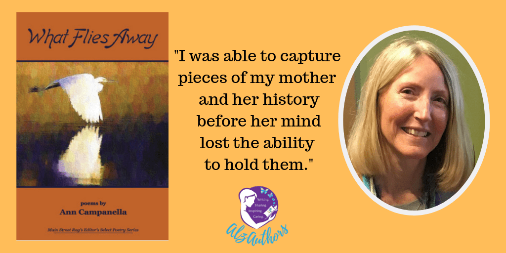 AlzAuthors (@alzauthors) on Twitter photo AlzAuthors features What Flies Away, a #poetry book by manager, Ann Campanalla (<a href="/authorAnnC/">Ann Campanella</a>). #Alzheimer's #dementia. alzauthors.com/2019/09/17/mee… AlzAuthors features What Flies Away, a #poetry book by manager, Ann Campanalla (<a href="/authorAnnC/">Ann Campanella</a>). #Alzheimer's #dementia. alzauthors.com/2019/09/17/mee…