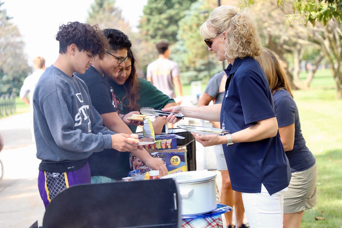 What a perfect day for a cookout! Dr. Kinney and Tri hit the road to serve lunch to students and staff at our Webster City Center today - thanks to everyone who came out and enjoyed! Pics at facebook.com/iowacentral #TritonNation #TheTritonWay #TriTheTriton #ExperienceMore