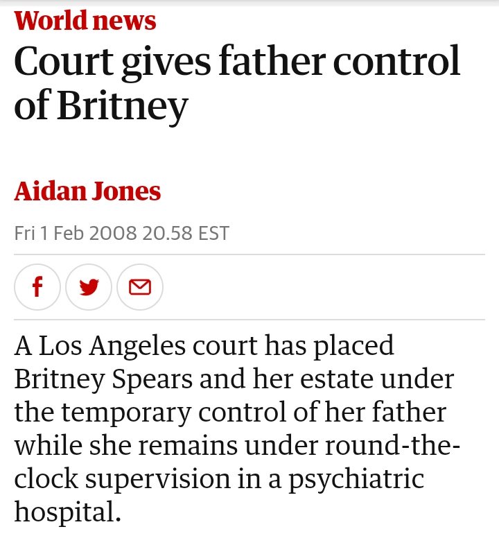 Feb 2008Britney was put under conservatorship on Feb 1st, after 24h evaluation and left hospital early on Feb 6th, cause apparently she was "fit to leave".Only 2 days later her rehearsals regime at Milenium Dance Complex started and continued for next months.
