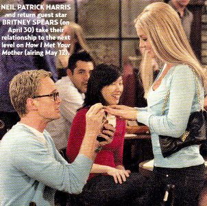 April 2008Britney is spotted multiple times leaving/arriving at Bally Total Fitness, recording studio and at vocal coach lessons. On last day of April she comes back to the set of How I Met Your Mother.