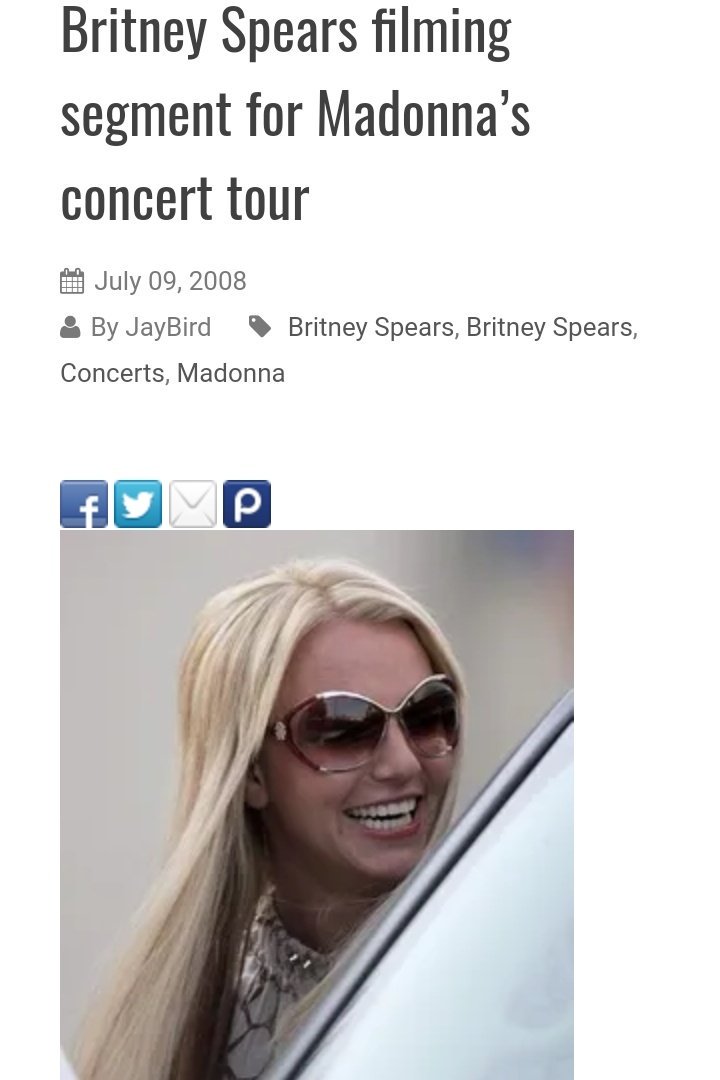 July - August 2008Among her fitness/recording routine Britney tapes cameo for Madonna's Sticky & Sweet Tour and promo video for MTV Awards with Russell Brand by her side. OK photoshoot with her boys is out in August as well.