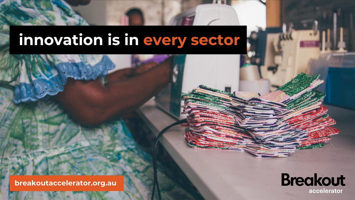 secondmuse's tweet photo. Locally-owned @MammasLaef provide health solutions by and for women in Vanuatu by making and distributing reusable sanitary pads.
#BreakoutAccelerator is supporting businesses like these in rural Australia. Sound like you? Apply now: https://t.co/ZxMte85qrZ #ruralinnovation https://t.co/FfJ479I5CH