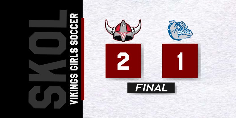 NBHSSoccerGirls's tweet photo. FINAL in from the stadium... Vikings win a thriller! Goals by @paigebauer14 in the 73' &amp; @emmie_meyer17 in the 80' to seal the victory on Parent's Night 2-1!
@nbskolvikings 
@mnsoccerhub 
@mngirlssoccer https://t.co/d3I5iA6Wa7