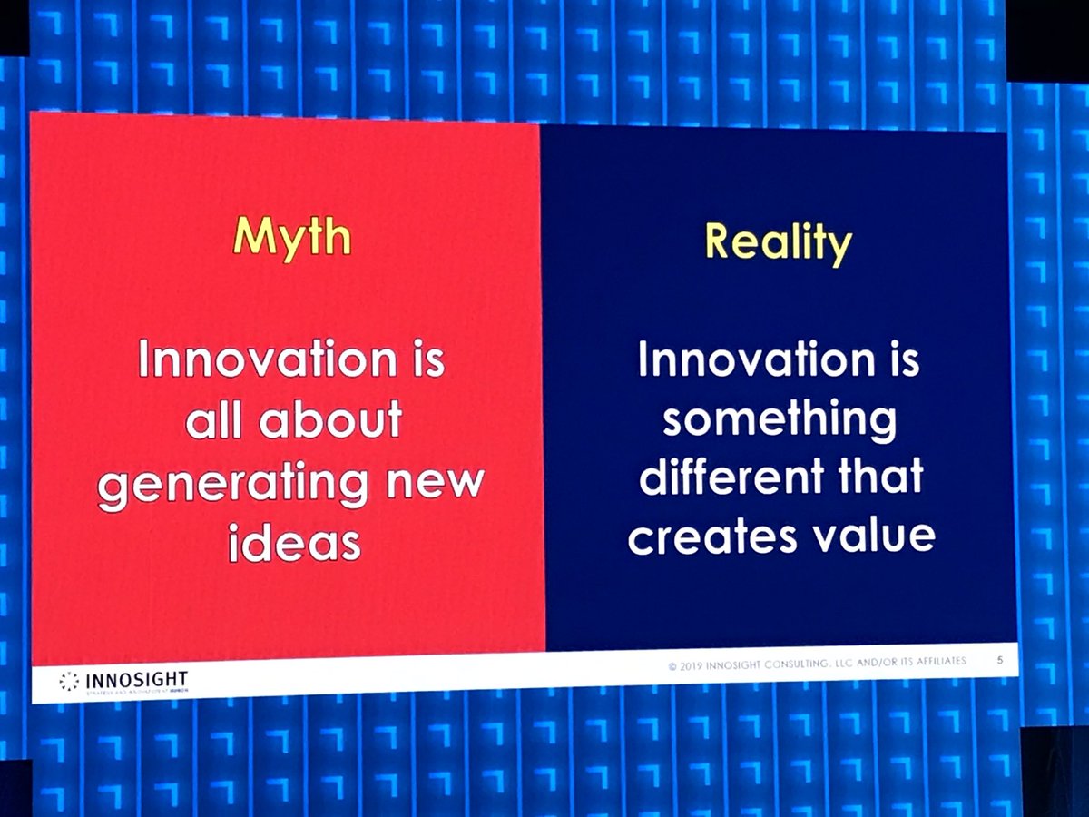 Innovation is something different that creates value #AHRINC <a href="/AHRItweets/">AHRI</a> <a href="/ScottDAnthony/">Scott Anthony</a> #innovation #hr
