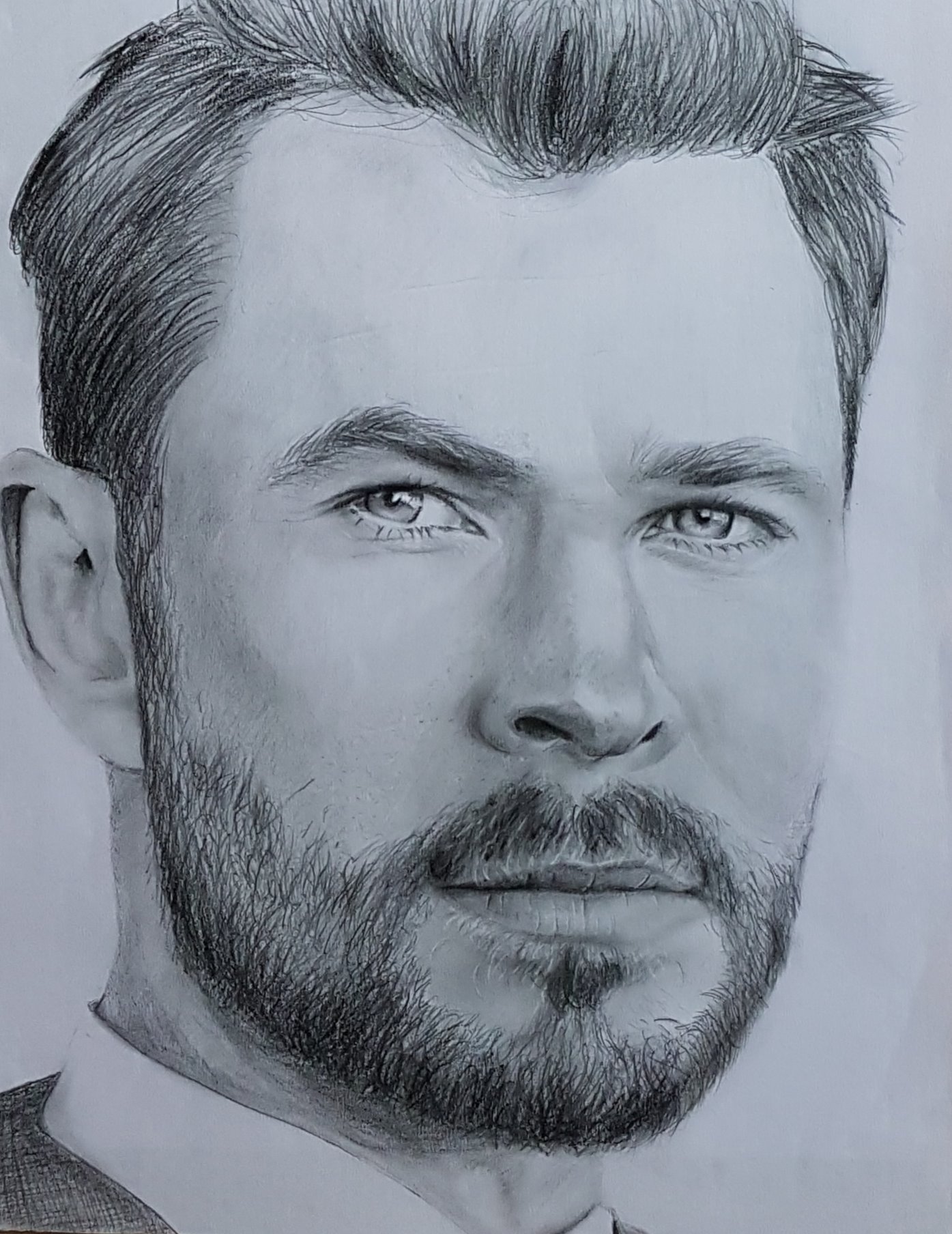 Timelapse - Chris Hemsworth (Thor) Vector Portrait Drawing. Corel Draw X7 -  YouTube