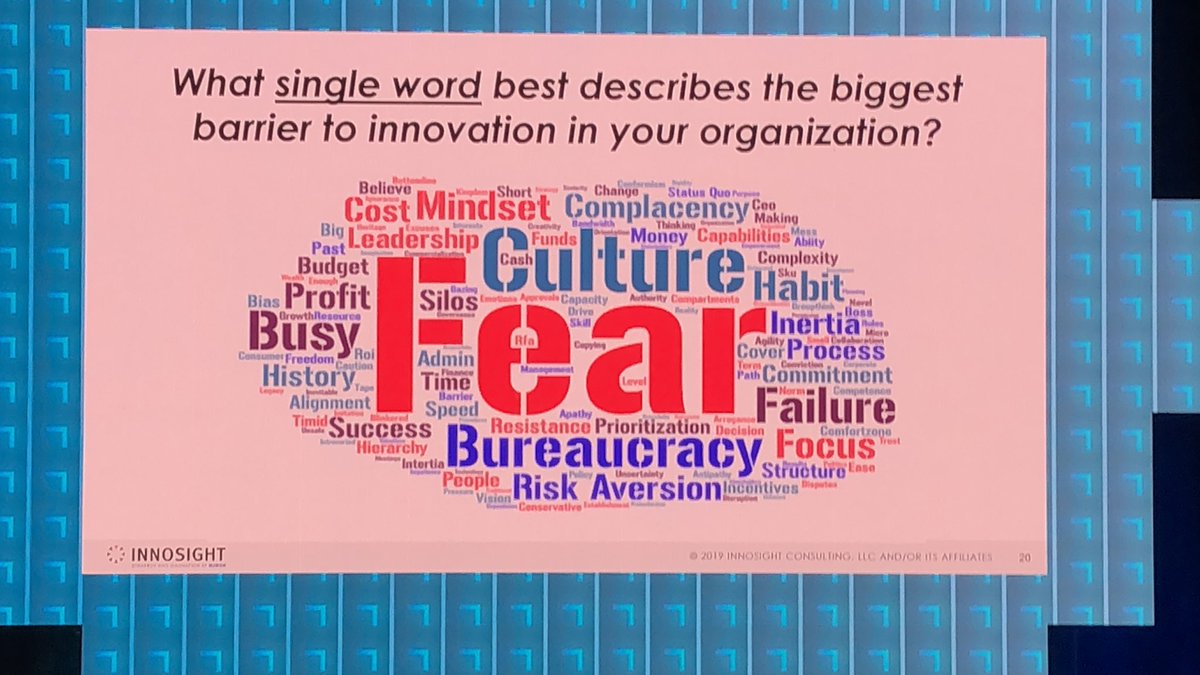irenewnl's tweet photo. Biggest barrier to innovation @ScottDAnthony #AHRINC https://t.co/2G2JSPcmln