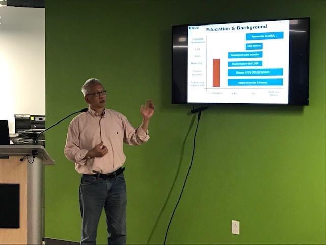 Hung Do, founder of #BCidal sharing his experience about new businesses with our community of #entrepreneurs - Lehigh Valley 1 Million Cups #lehighvalley #1MillionCups