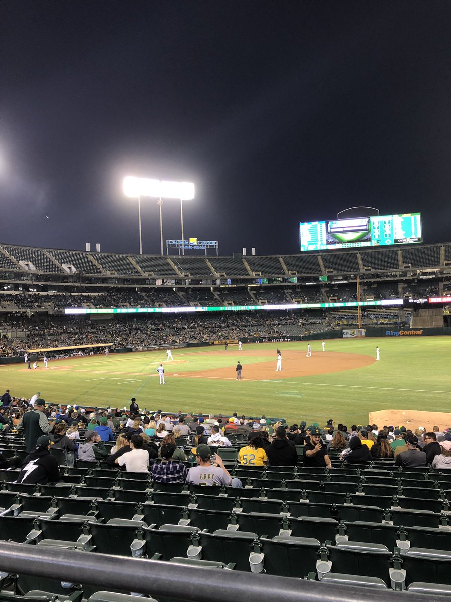 claydb's tweet image. A’s against the Royals.  Great night for baseball in the Bay Area!
