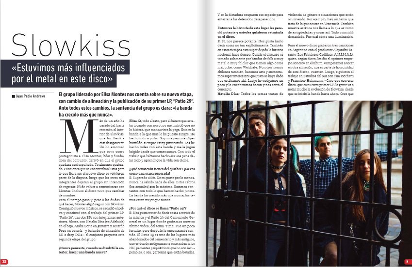 En el día de hoy, destacamos música chilena en revista #Rockaxis196: @slowkissband y la influencia en su segundo álbum. revistas.rockaxis.com/196/
