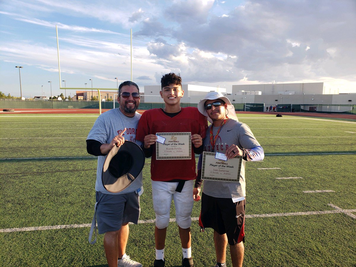 ELDO_FB's tweet photo. Pow wk 3. Miguel burrciaga. Robert Lopez. Ricardo Portillo. @fredo_30G. Kris Martin. @EDAztecs_HS #4AztecFs #EmpireStrong #DSOTA https://t.co/A3JMwnoOMh