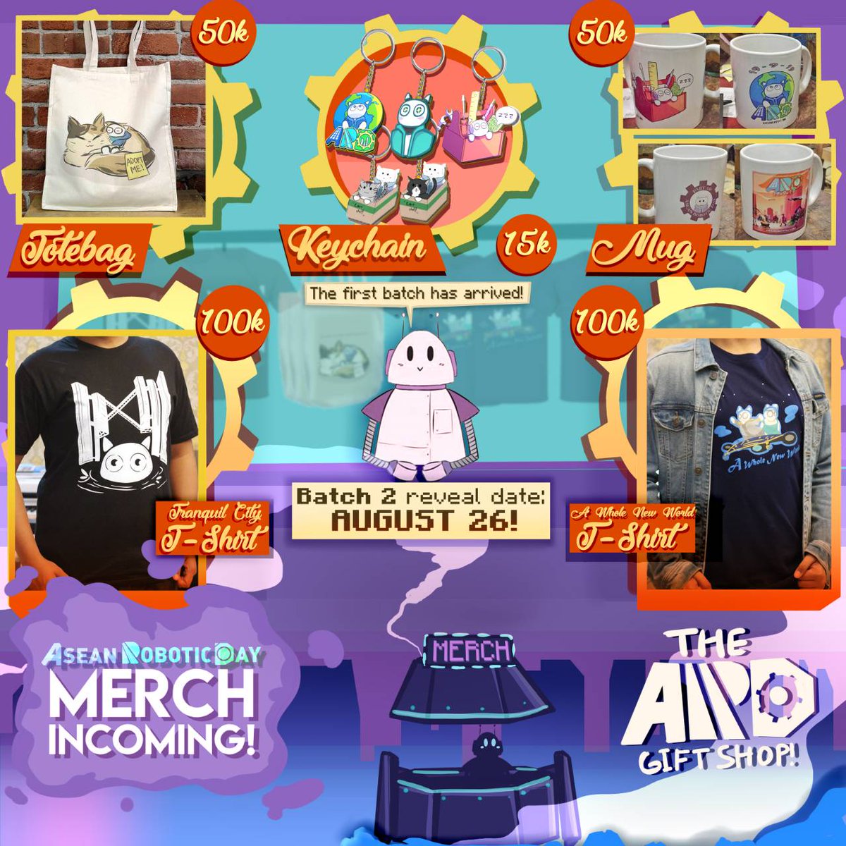 aseanroboticday's tweet photo. ❗THE MERCHANT HAS SPOKEN❗
•
The equally amazing second batch of our merchline will arrive on AUGUST 22!💫
•
Contact us and order now!
📞PHONE:
081280161693 (Callula)
081281893429 (Chacha)
🗨️LINE:
https://t.co/bOe6gwCbup
chacha_3005
•
#OneUrbanFuture https://t.co/ndR9hKhpJv