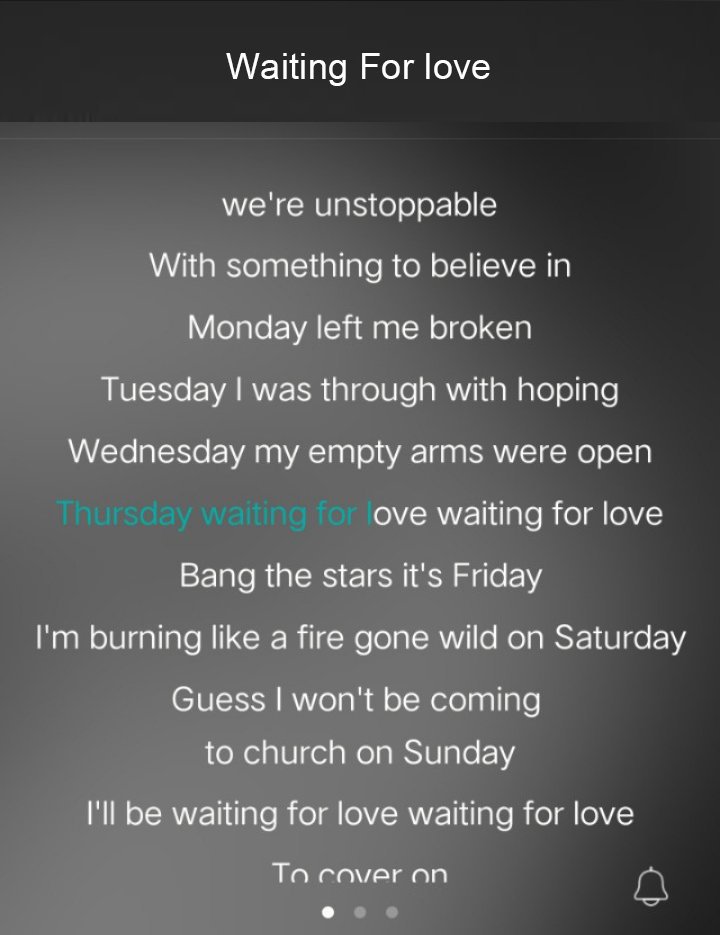 The nights,living in childhood
Waiting for love,live in love
Wake me up,living in a dream
Lonely together,living in loneliness
Feeling good,live in your own world
Levels,live in happiness
Without you,live in my heart