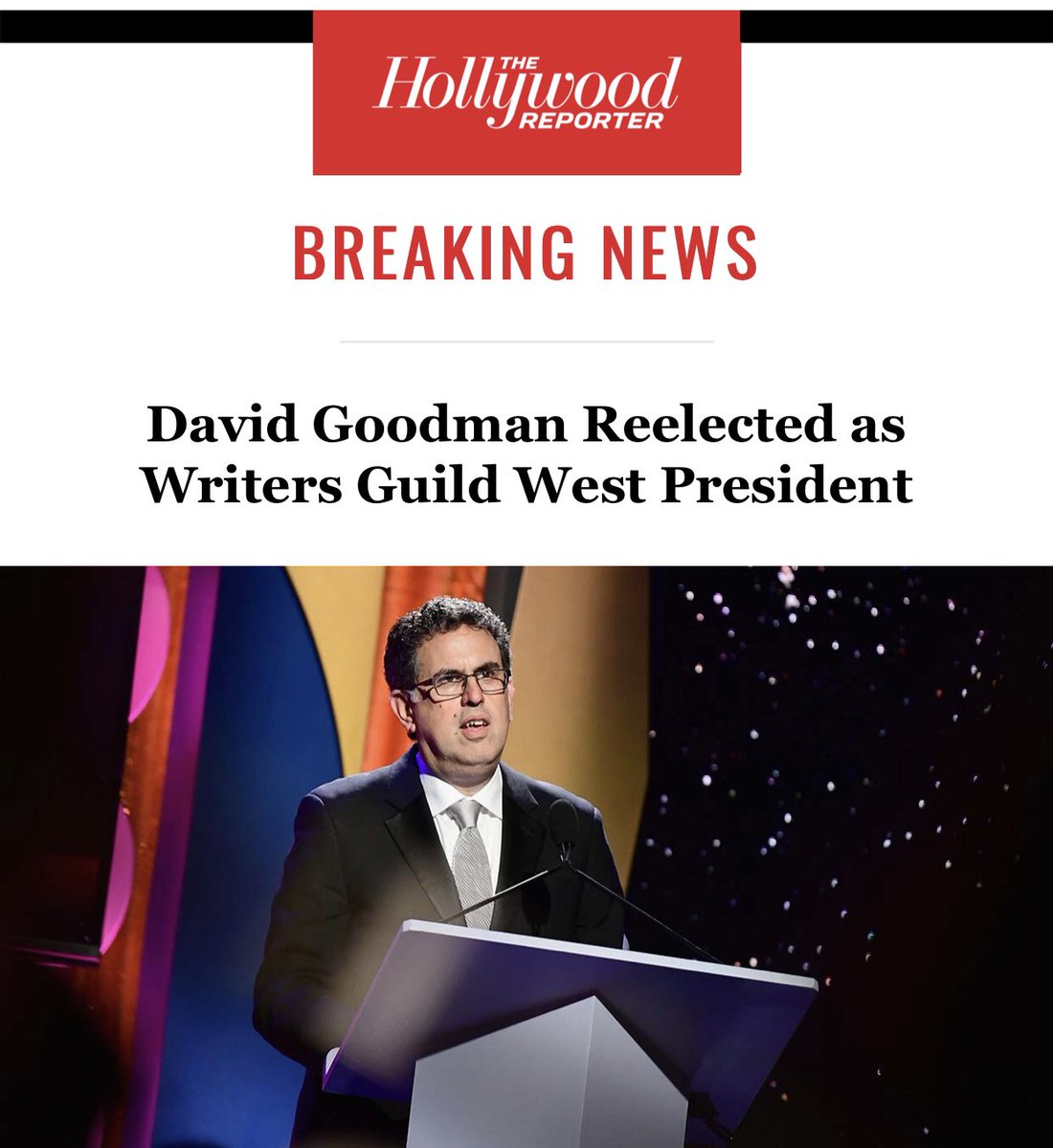 Congratulations <a href="/DavidAGoodman/">David A. Goodman</a>!