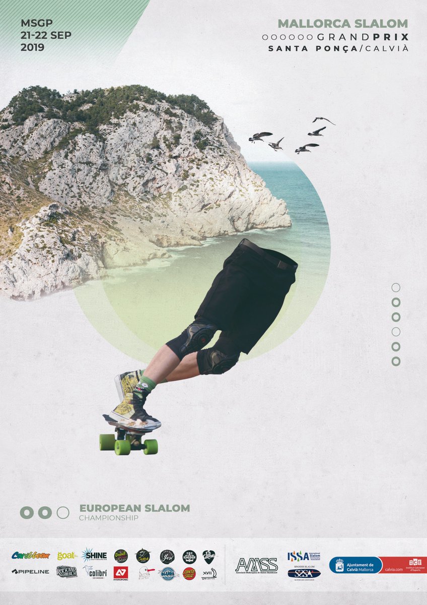 #CALVIÀ acogerá este fin de semana (21,22 sept) el espectacular CTO DE EUROPA DE SLALOM #skateboarding 
👉 + INFO y PROGRAMA: bit.ly/2lV7HMA 

#skate #slalom