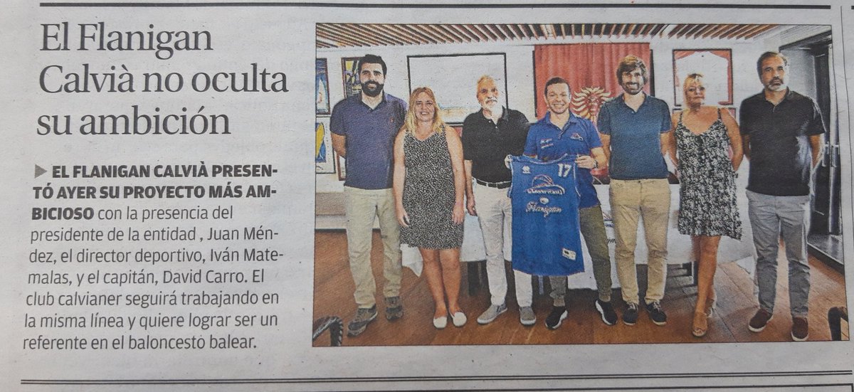 🗞PRENSA🗞 "El #FlaniganCalvià no oculta su ambición", vía <a href="/deportes_dm/">Deportes_DM</a>