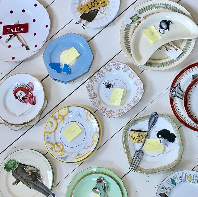 alijoedesigns's tweet photo. Choose the plates.
Plan the concept.
.
Plan the concept.
Choose the plates.
.
#whichcomesfirst #neitherandboth .
.
.
#workinprogress #newplates #decorativeplates #sustainabledesign #eclecticdecor #artistsoninstagram #alternativeart #upcycledchina #vintag… https://t.co/G91z9xTGLj https://t.co/Drvkb5Fzxk