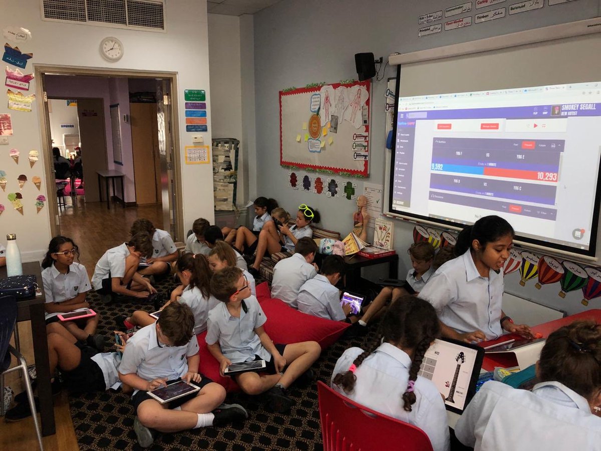 <a href="/DIA_Year6/">Year 6 | DIA Emirates Hills</a>  battling it out on Ttrockstars this morning. <a href="/DIAdubai/">DIA | Emirates Hills</a>