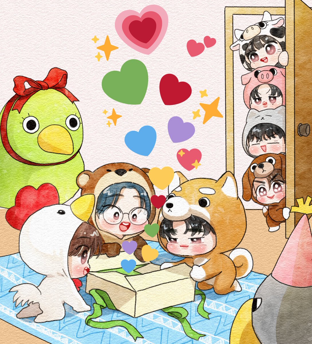 abimabima's tweet photo. ❤️🧡💛💚💙💜💕💝💖💗🎂🎁🎉
#GOT7 https://t.co/SRhBv4Q2G7