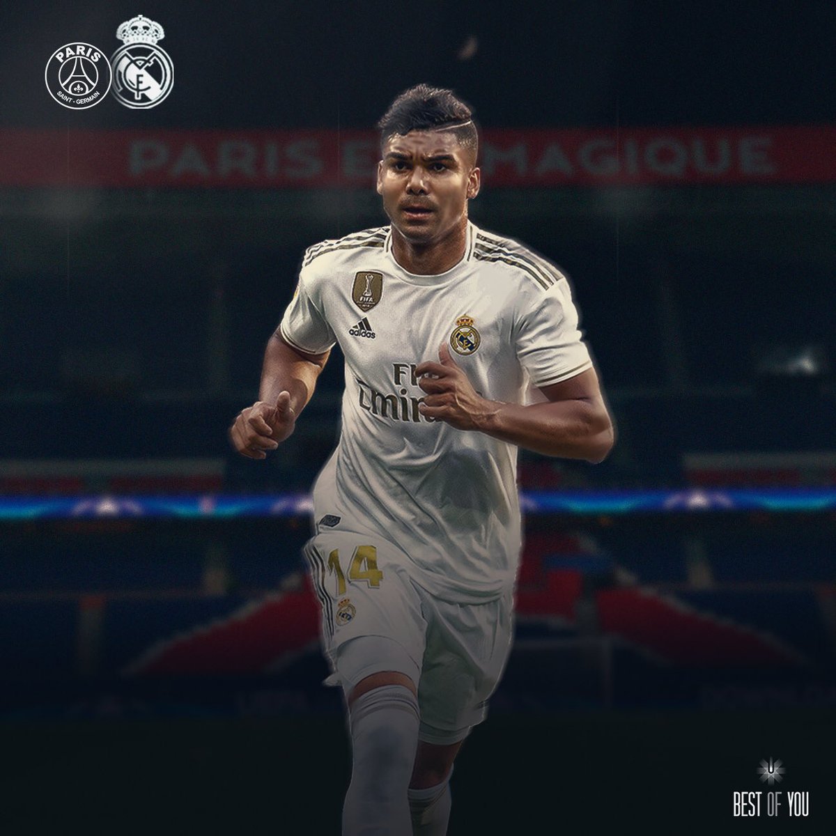 ¡A POR LA 14!

#HalaMadrid #RealMadrid #RMUCL 

<a href="/PSG_inside/">Paris Saint-Germain</a> 🆚 <a href="/realmadrid/">Real Madrid C.F.</a> 
📍 Parc des Princes
🏆 <a href="/ChampionsLeague/">UEFA Champions League</a> 
🇧🇷 16:00 h
🇪🇸 21:00 h