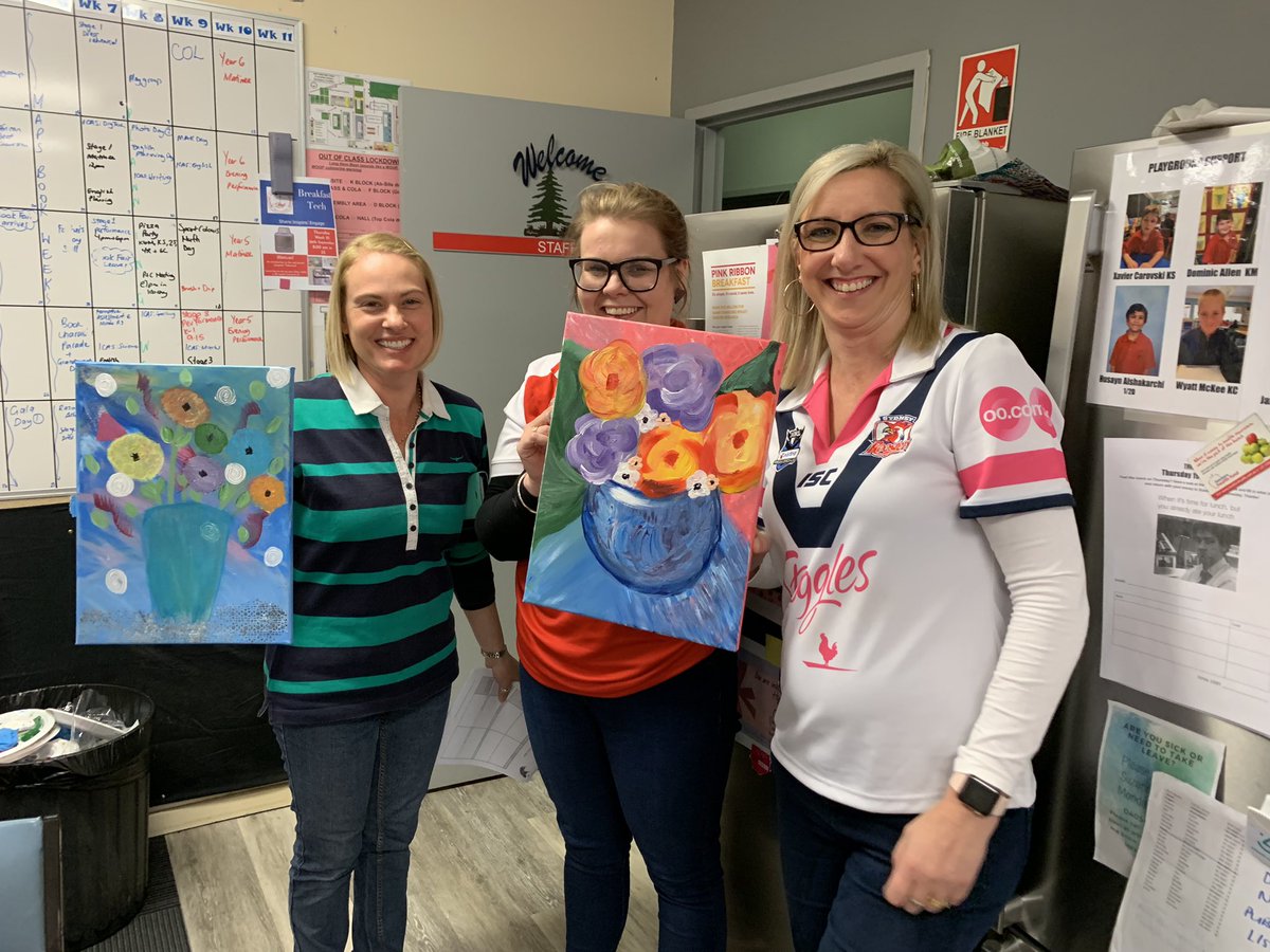 Health &amp; Happiness week included a Brush &amp; Dip session led by one of our talented staff. #Wellbeing