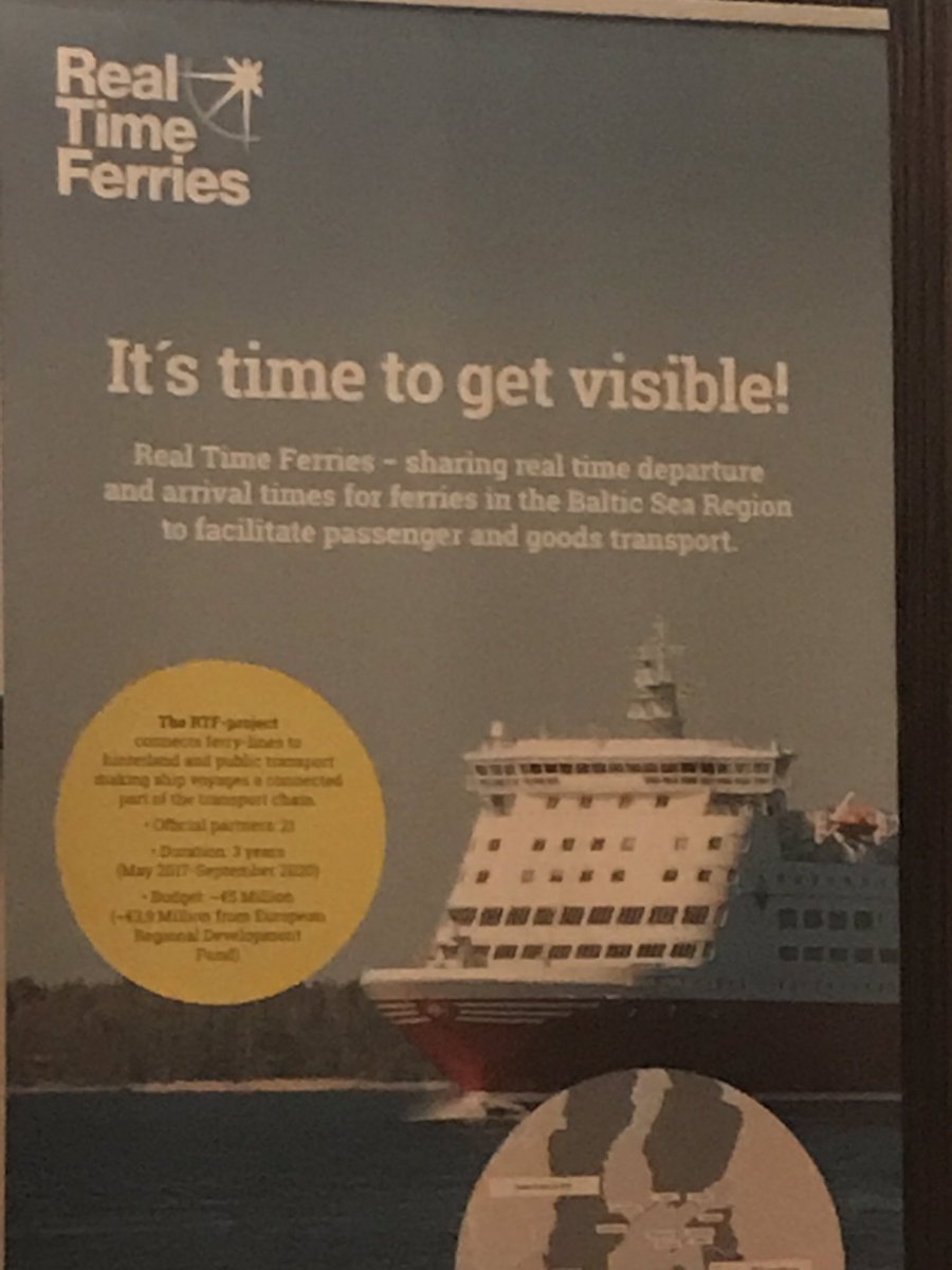 STM_monalisa's tweet photo. Katarina Norén, Director General of SMA @Sjofartsverket1 keynote addresses the @RealTimeFerries conference. ”Innovation is a team thing, and we are proud to be in the #RTF team.” https://t.co/yuSgFVIVqd
