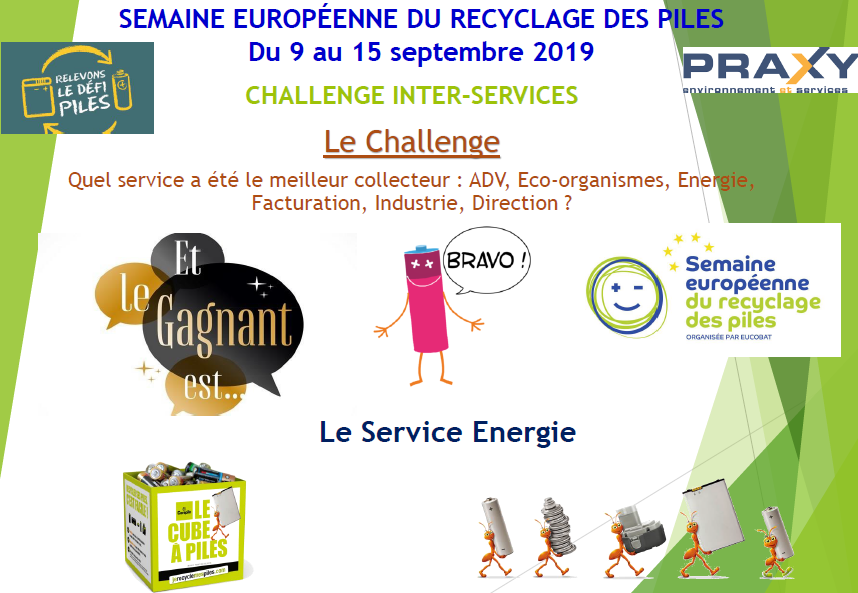Bravo au Service Energie qui a remporté le challenge interne <a href="/PRAXY_SAS/">PRAXY</a> à l'occasion de la #SERP 2019