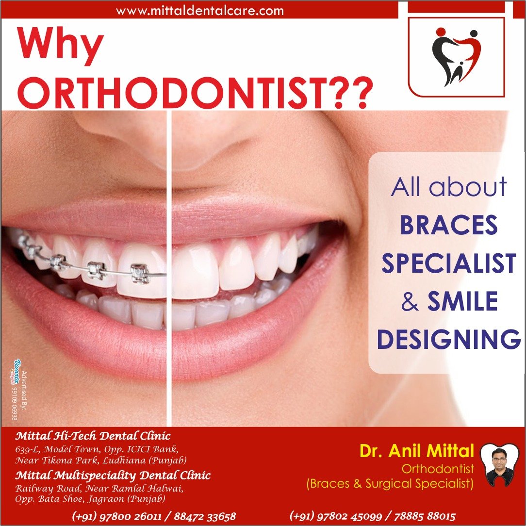 Why ORTHODONTIST??

Book your appointment with #ORTHODONTIST Dr. Anil Mittal today @mittaldentaljgn 

#Mittal #DentaL #Care #Children #Infants #Painless #Braces #Jaw #Treatmnent #Smile #Designing #Specialist #Best #Dentist #Dental #AnilMittal #PratibhaGarg