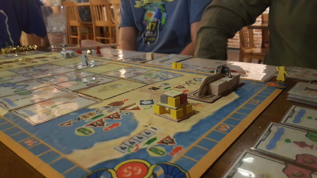 wristlock098's tweet photo. After recovering from con crud death, I had to play some games. Played more Shobu by @SmirkandDagger and played a game in development by @Meepleofmadness Judgment of Ma'at.
#417Gamers
#BoardGames
#TuesdayGameNight https://t.co/X8D42xgk2b