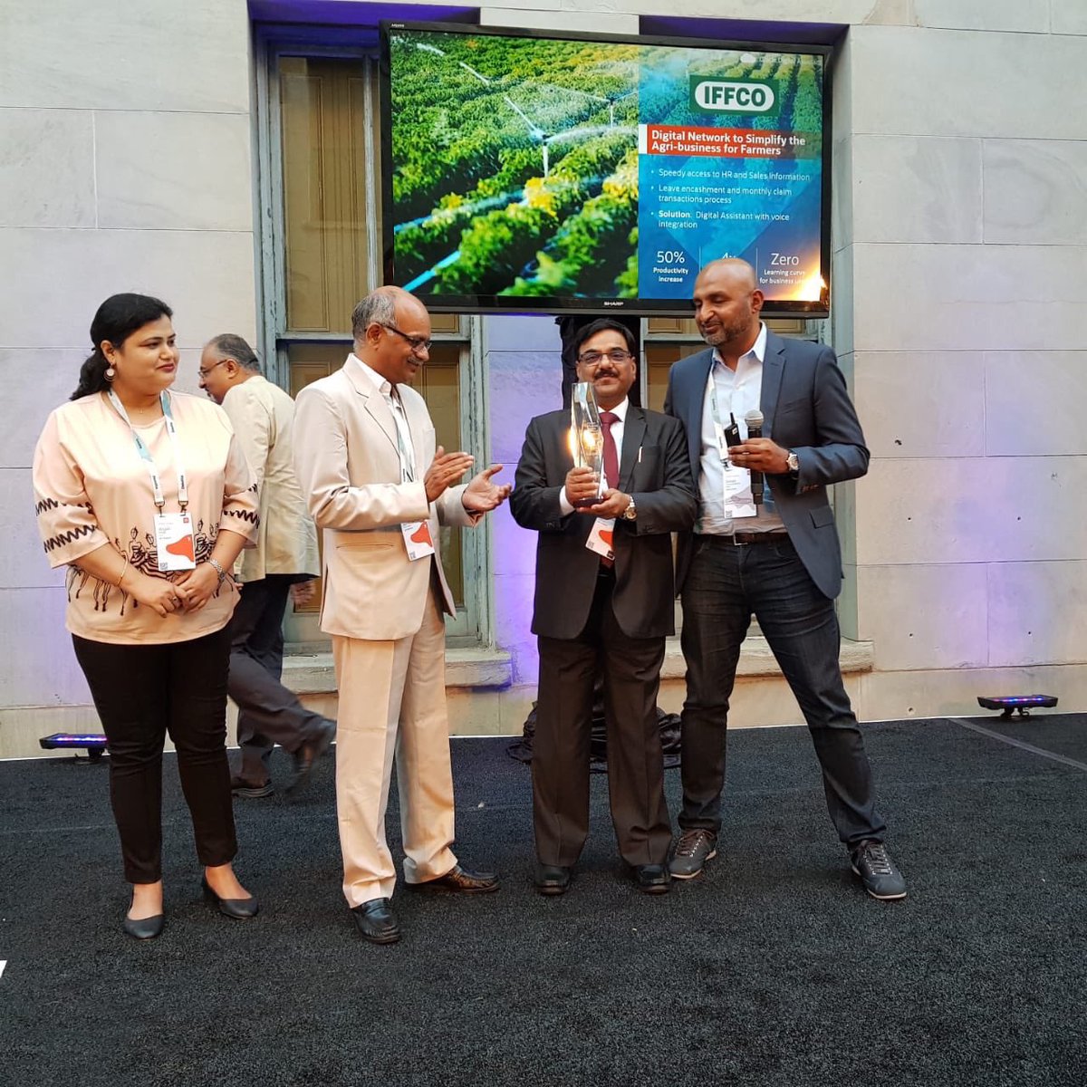 drusawasthi's tweet image. Congratulations to @akgupta63 &amp;amp; entire IT team of #IFFCO for getting the prestigious Oracle Cloud Platform Innovation Award at @oracleopenworld. IFFCO awarded for developing Voice Assisted #Oracle Intelligent Chatbot using state of the art technology AI &amp;amp; ML. #OOW19 @OracleCloud