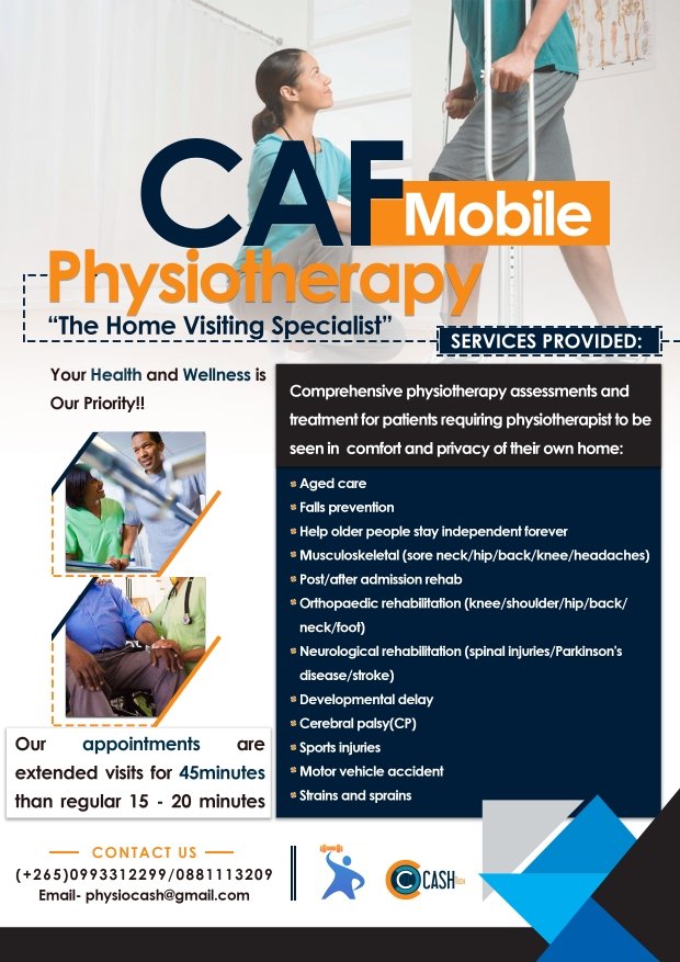 CashonF's tweet photo. Like and RT someone somewhere needs physio... CAF Mobile Physiotherapy.
#inHomePhysiotherapy #mobileclinic #mobilephysio #physio #physiotherapy #sdgs https://t.co/zksn4PfTyI