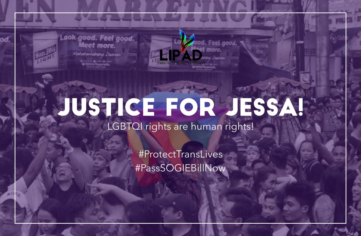 UPV Lipad condemns and calls out justice for our trans sister Jessa Remiendo who has been brutally killed in Pampanga. We stand in solidarity with the trans community and the LGBTQ++ community at large. 

See full statement here: facebook.com/38415857169021…

#PassSOGIEBillNow
