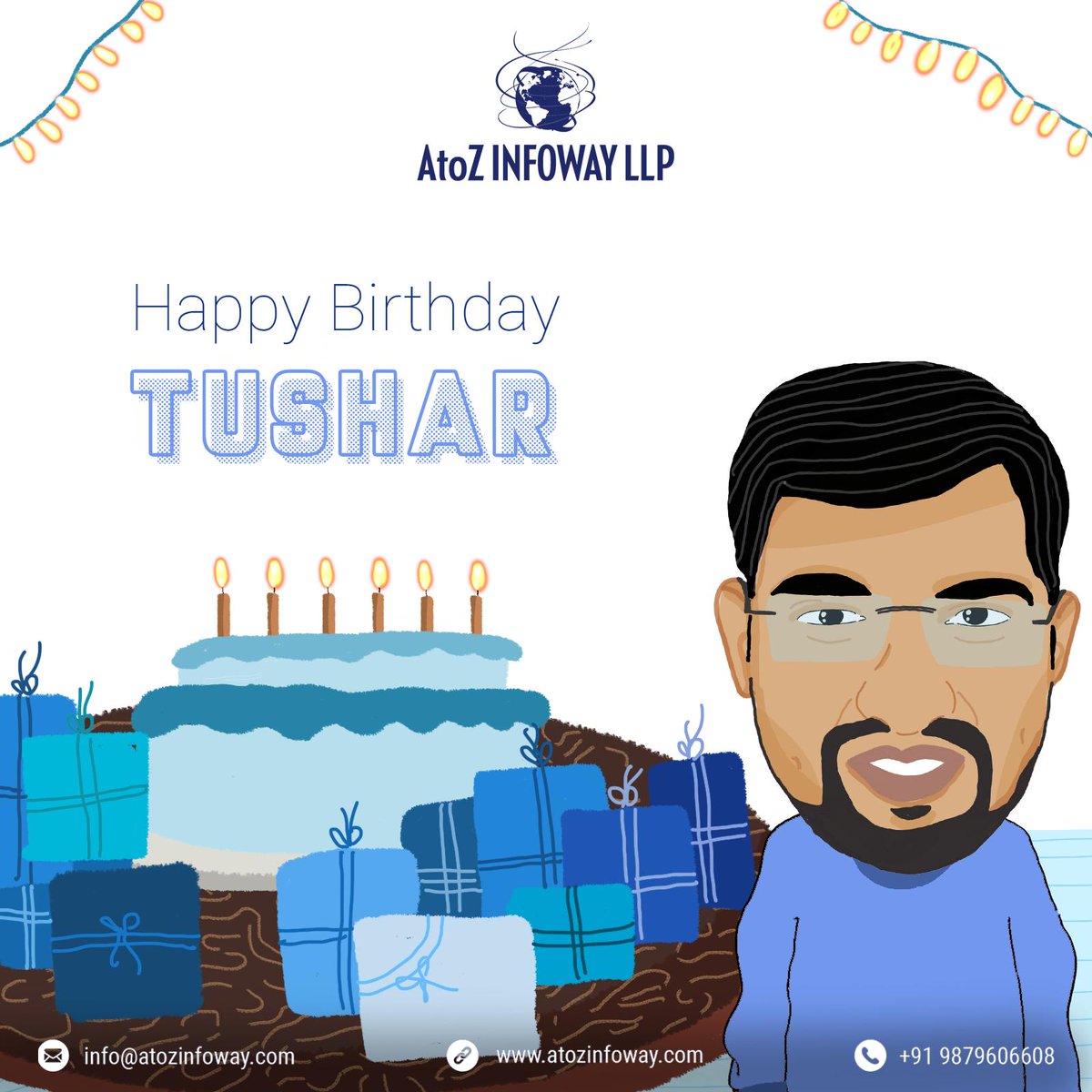atozinfoway's tweet photo. May your birthday be filled with sunshine and smiles, laughter, love, and cheer. Happy Birthday Tushar Gohel !!

#Birthday #HBD #AtoZINFOWAY https://t.co/ZJUuIiVMwO