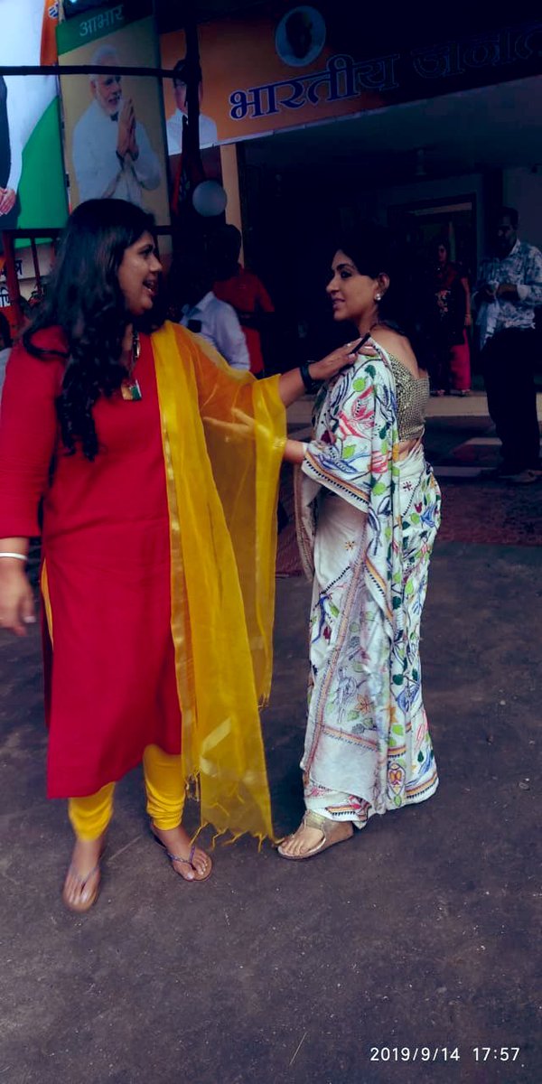 ShainaNC's tweet image. Pleasant encounter with my dear #Panku @Pankajamunde........ #women who stand for #women.