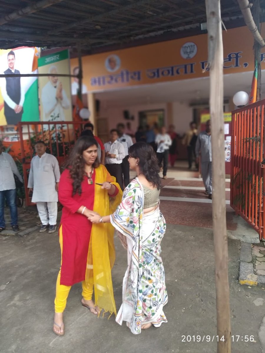 ShainaNC's tweet image. Pleasant encounter with my dear #Panku @Pankajamunde........ #women who stand for #women.