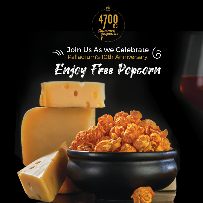 4700BC_'s tweet photo. As #PalladiumTurns10, so we have decided to celebrate it in #Gourmetstyle.  Pop in at the Palladium Mumbai Atrium to join the celebration and savour the finest &amp; authentic popcorn flavours with your #OfficialMunchingPartner. 🍿 

See you! :) https://t.co/zm8WMlf1lZ