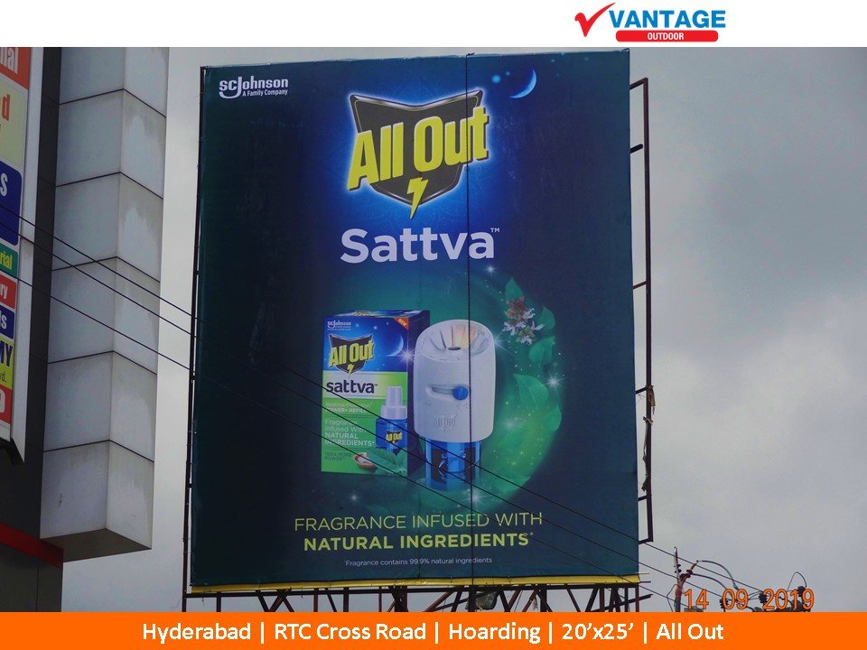 VantageOutdoor's tweet photo. #SCJohnson- A Family Company #AllOut #Product #Hoarding 20’x25’ display at #Hyderabad RTC Cross Road, For #Outdoor #Hoardings ☎️9500005749 or 🌍https://t.co/nToEnmcDnu.
#Products #AllBrands #Markets #Marketing #OutdoorAds #ProductAdvertising #Audience #TargetingAudience #Sales. https://t.co/Pl6qVCYyil