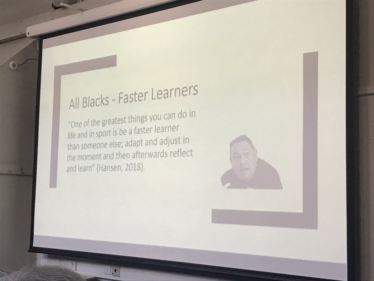 ZenGreenStage's tweet photo. Awesome quote from legendary coach Steve Hansen. It's all about becoming adaptable to the dynamics of the game. Same is true for golf. A bad bounce, lie or weather conditions? See the positives in the challenges you face and become more adaptable! #PlayLearnPerform https://t.co/t8DHpPqpE8