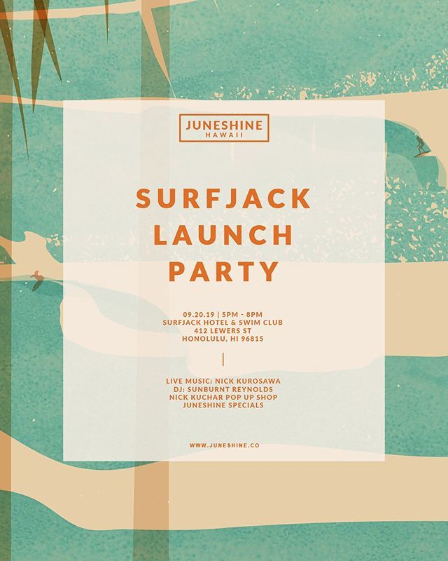 @juneshineco launch party in the swim club this friday night ~ a team of kama’aina w/ a killer product that supports your body and our environment ~ “hard #kombucha you can feel good about drinking” ~ rsvp on the #juneshine website 🤙🏽 ift.tt/2LVHSp7