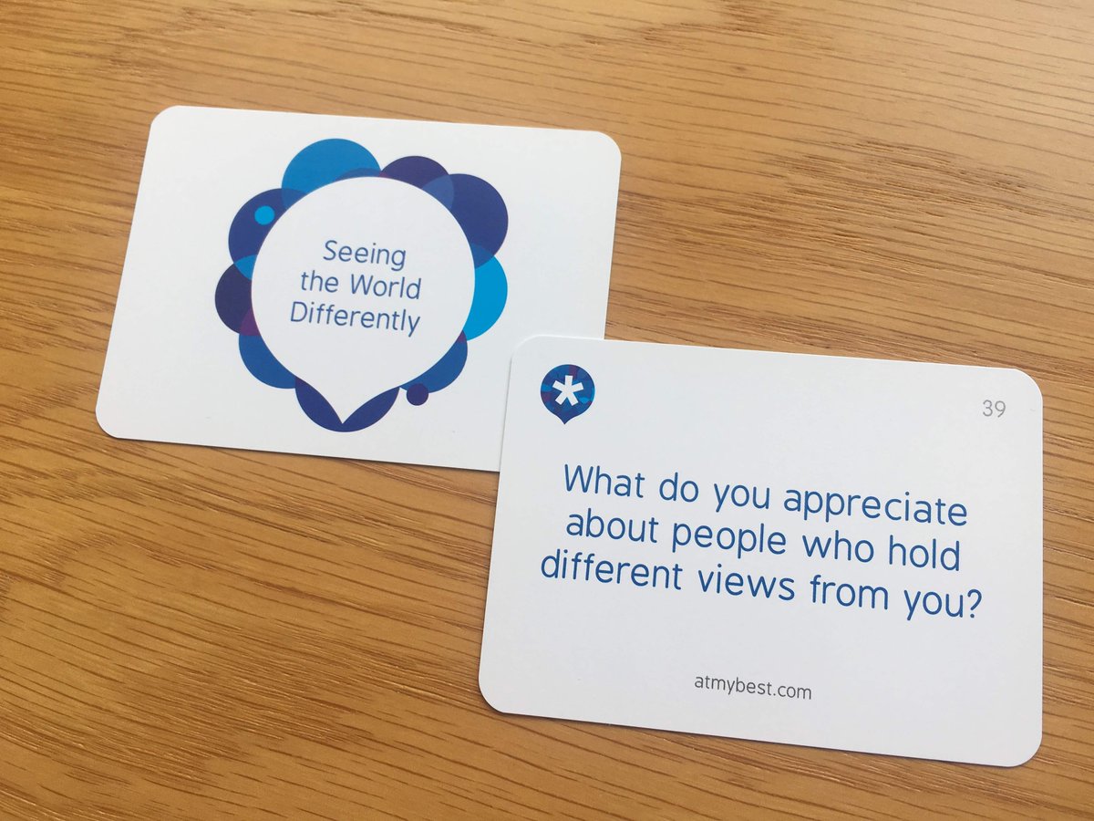 At_My_Best's tweet photo. Today's #QuestionOfTheDay might be a bit difficult sometimes. Could be helpful though!
#GoodQuestionCards, available now:
https://t.co/PeVzeJ2ziL
#Coaching #Development #Management #Teaching #Facilitation https://t.co/URzWy8so9U