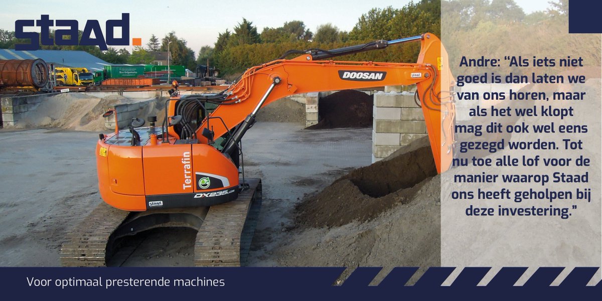 Gespot: Fraaie gebruikte Doosan DX235LCR voor Terrafin uit Grijpskerke. Bekijk het volledige afleverbericht hier: bit.ly/2lSfOJX. #staad #doosan #graafmachine #staadgroep #staadkracht
