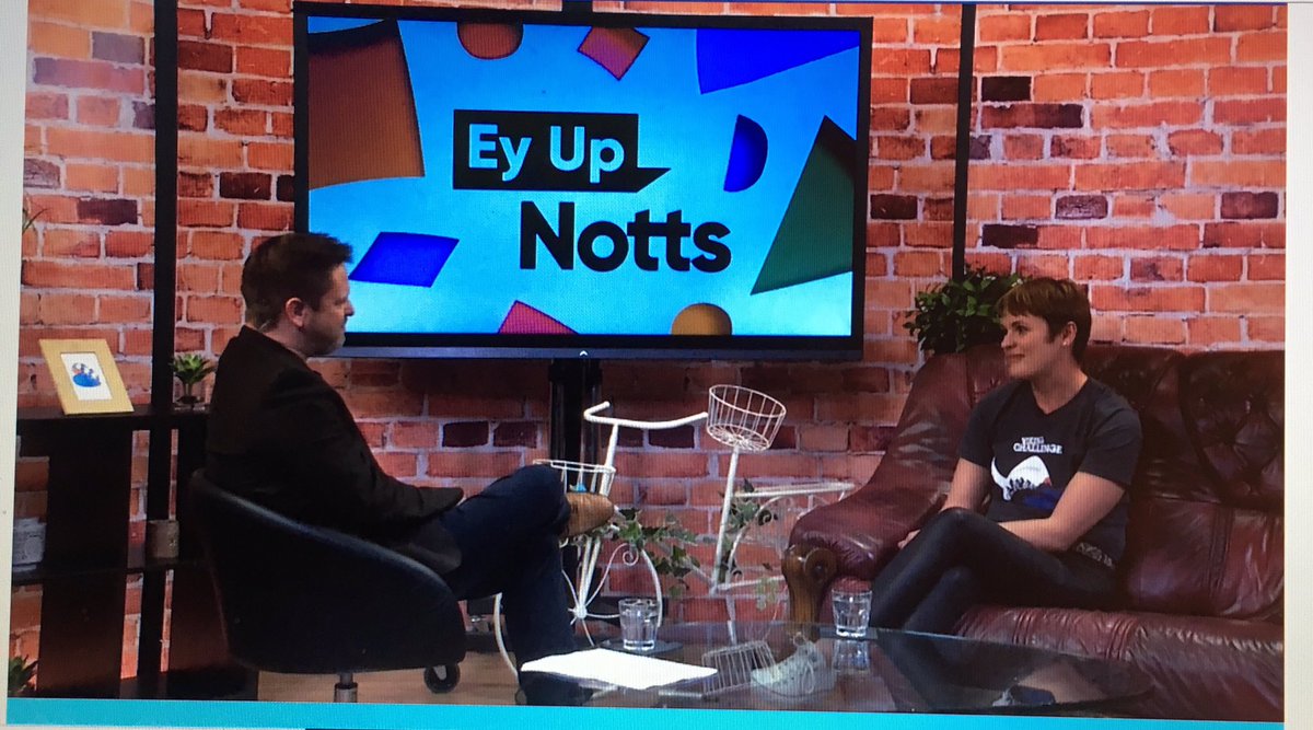 teamredmile's tweet photo. A great interview on Notts TV yesterday. Our Chair of the VC committee is a natural ❤️ @VikingChallenge https://t.co/1XD8i9RC6J