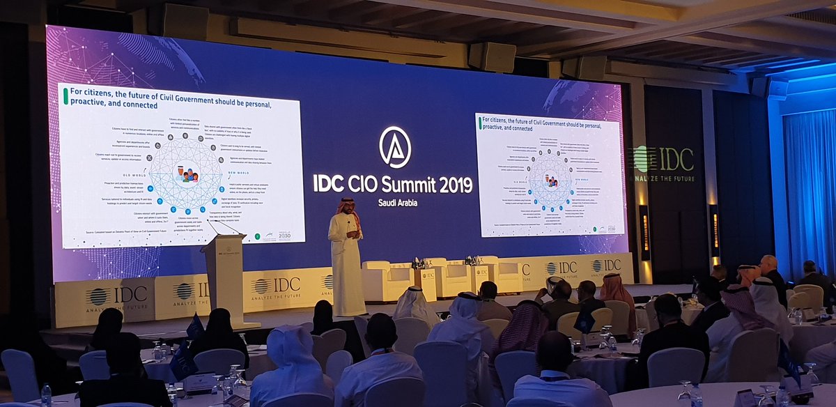 MohammedShibby's tweet photo. Eng. @Ali_Alasiri opening the #IDCSAUDICIO summit in Jeddah to start the discussions on Digital Journey in the kingdom. @IDCMEA https://t.co/bP6bV2Fp5Z