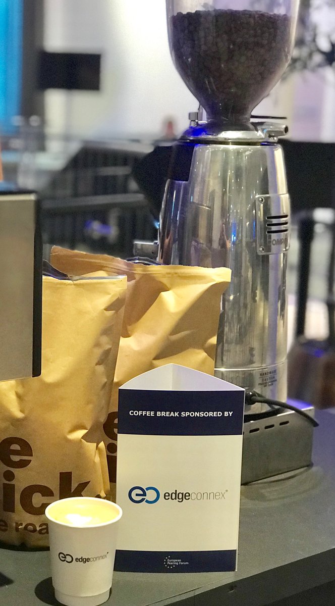 Peering_Forum's tweet photo. Good morning #EPF14. The final day is here! Grab your @EdgeConneX coffee as I know for some it was a late one! Thank you to @EdgeConneX for being our coffee sponsor again this year! #EPF2019 #Tallinn #Sponsor https://t.co/odLG75WK7D