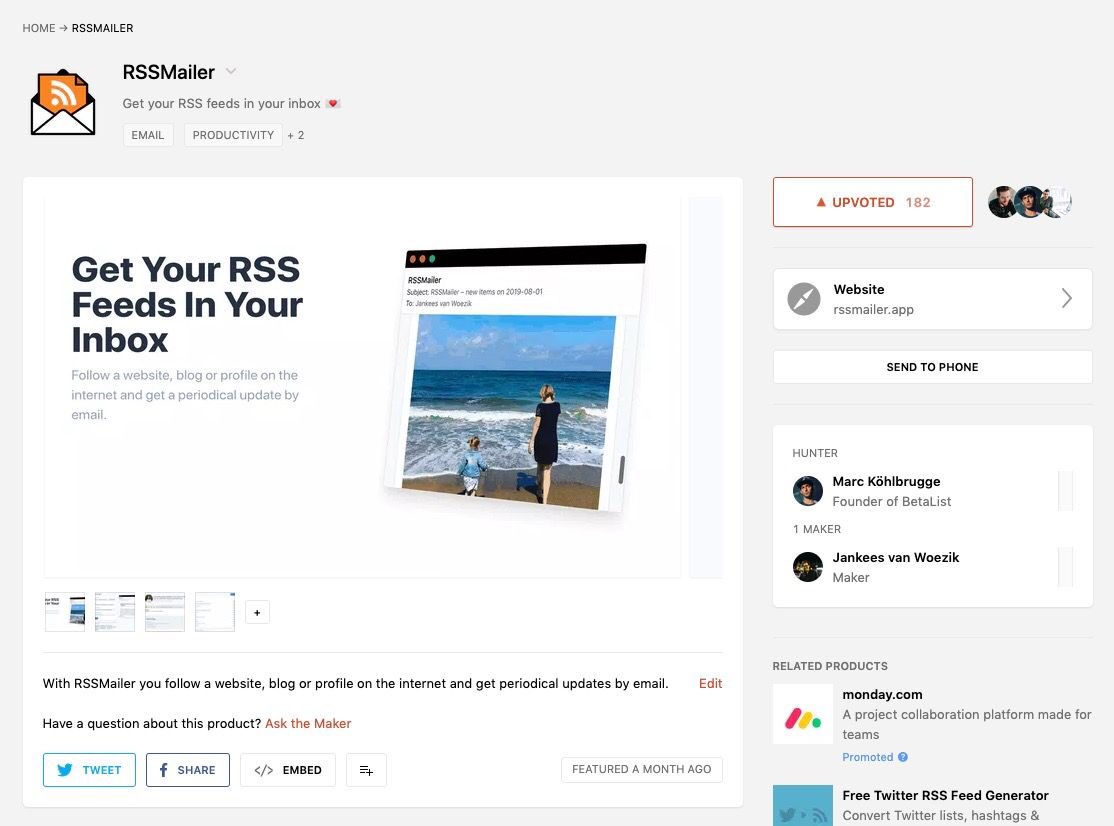 RSSCircus's tweet image. [#RSS2EMAIL] Why I wrote RSSMailer (by @Jankeesvw):
jankeesvw.com/blog/2019/rssm…

#RSS #RSS2mail
