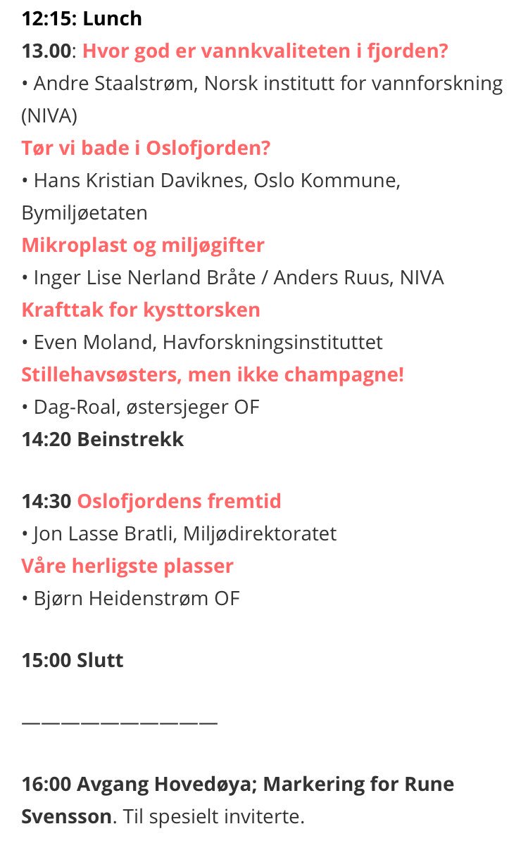 NIVA (@nivaforskning) on Twitter photo Vi er stolte over å kunne bidra inn med fire forelesere (<a href="/wentingc79/">wenting chen</a> Andre Staalstrøm <a href="/i_nerland/">Inger Lise Nerland Bråte</a> Anders Ruus) når oslofjorden.org byr inn til konferanse om Din Oslofjord 27. september på SALT på Langkaia oslofjorden.org/din-oslofjord/… #DetSkremmende #Fremtiden Vi er stolte over å kunne bidra inn med fire forelesere (<a href="/wentingc79/">wenting chen</a> Andre Staalstrøm <a href="/i_nerland/">Inger Lise Nerland Bråte</a> Anders Ruus) når oslofjorden.org byr inn til konferanse om Din Oslofjord 27. september på SALT på Langkaia oslofjorden.org/din-oslofjord/… #DetSkremmende #Fremtiden