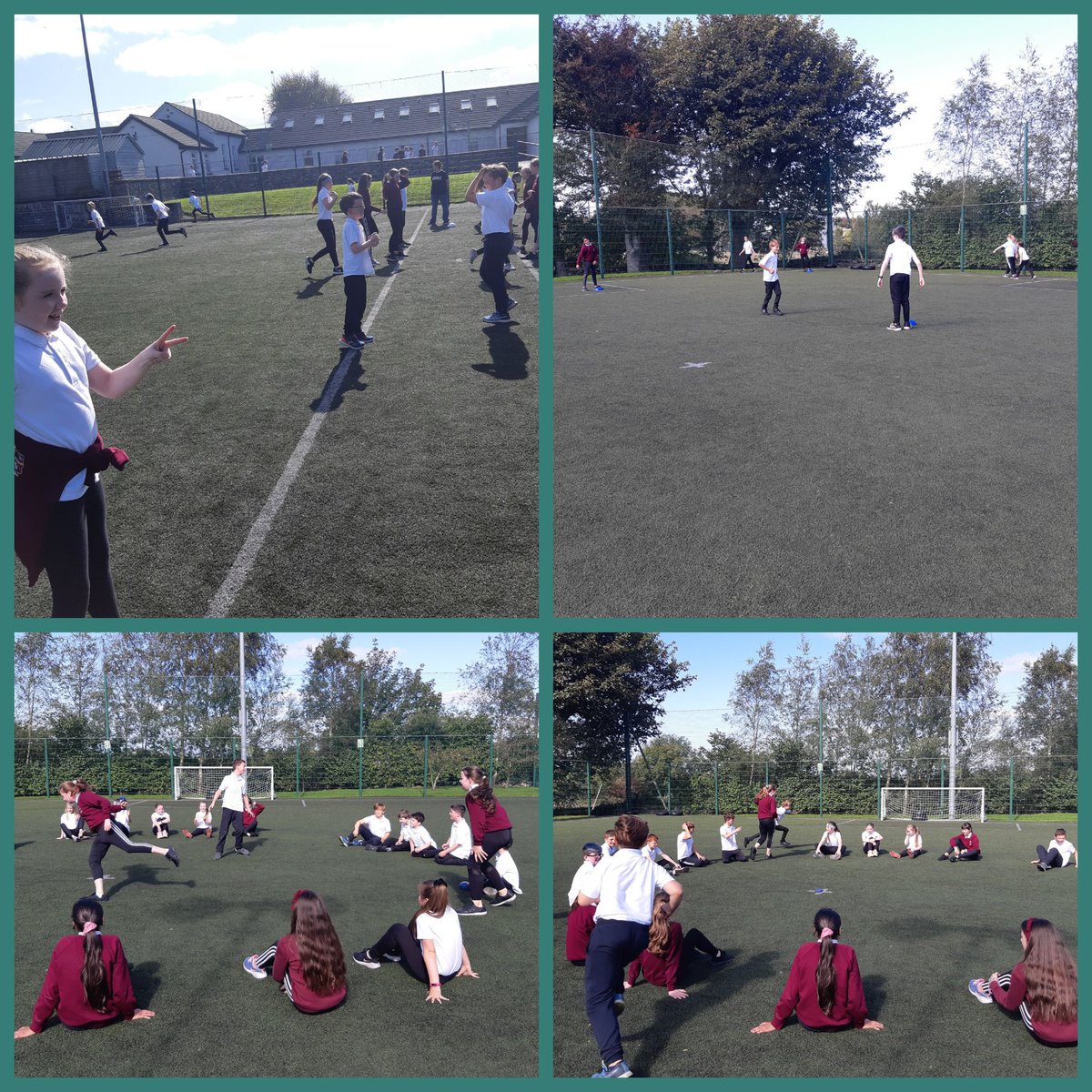 Fun in the sun @kinvarans Honing our running skills #physicalliteracy #movewellmoveoften @PDSTpe @ActiveFlag