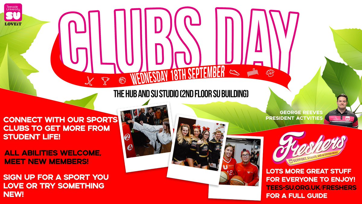 teessidesu's tweet photo. TODAY...Jam packed #tufreshers including a massive house plant sale outside of the SU Building, help with staying healthy while you study on the 1st floor and our many wonderful Sports Clubs on the 2nd floor. Get yourself in and check out everything your SU has to offer. https://t.co/dmunnOZhgs